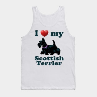 I Love My Scottish Terrier Tank Top